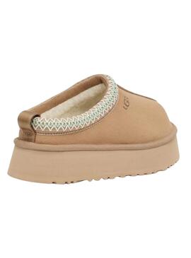 Zuecos UGG Tazz plataforma camel para mujer