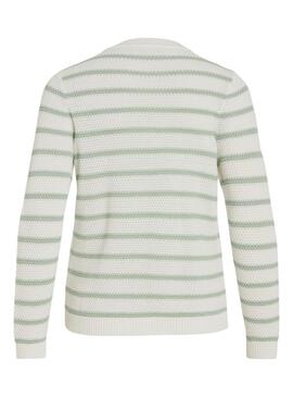 Jersey Vila Vidalo blanco y verde para mujer