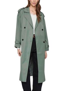 Trench Vila Viaddison verde para mujer