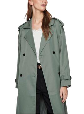 Trench Vila Viaddison verde para mujer