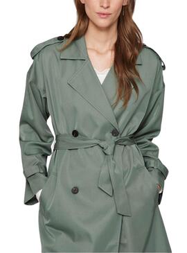 Trench Vila Viaddison verde para mujer