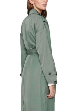 Trench Vila Viaddison verde para mujer