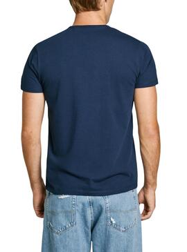 Camiseta Pepe Jeans Original Basic marino para hombre