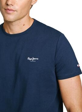 Camiseta Pepe Jeans Original Basic marino para hombre