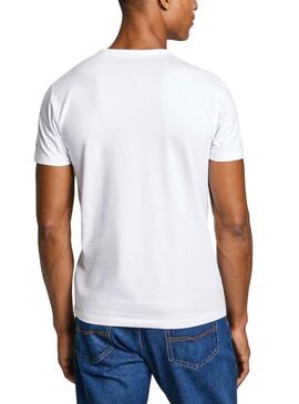 Camiseta Pepe Jeans Original Basic blanco para hombre