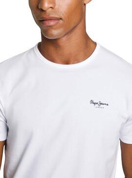 Camiseta Pepe Jeans Original Basic blanco para hombre