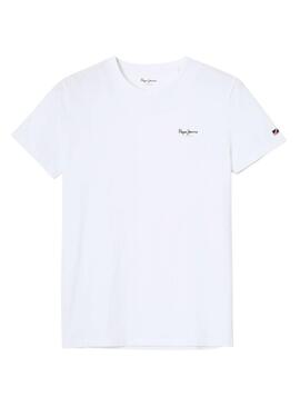 Camiseta Pepe Jeans Original Basic blanco para hombre