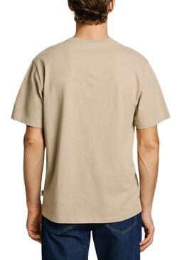 Camiseta Pepe Jeans Connor beige para hombre