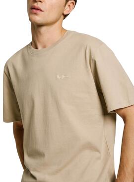 Camiseta Pepe Jeans Connor beige para hombre