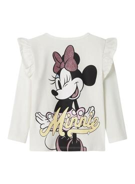 Camiseta Name It Desire Minnie blanco para niña