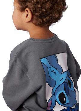 Sudadera Name It Jeps Stitch gris para niño