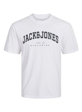 Camiseta Jack and Jones Caleb blanco para niño