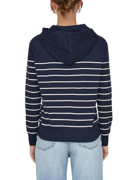 Sudadera Only Ladelle azul marino para mujer