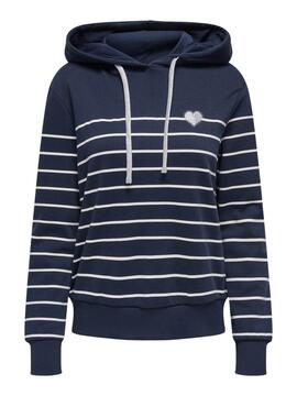 Sudadera Only Ladelle azul marino para mujer