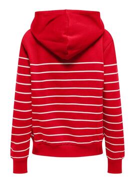 Sudadera Only Ladelle rojo para mujer