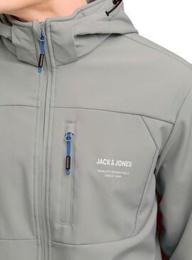 Cazadora Jack and Jones Theo gris para hombre