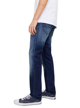 Pantalón vaquero Jack and Jones Mike denim oscuro para hombre