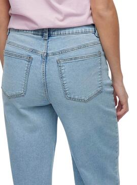 Pantalón vaquero Vila Viemma denim claro para mujer