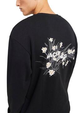 Sudadera Jack and Jones Hawaii negro para hombre