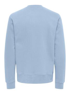 Sudadera Only and Sons Dawson azul para hombre