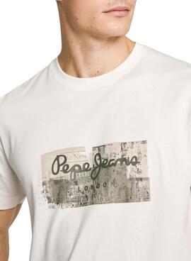 Camiseta Pepe Jeans Dalter blanco para hombre