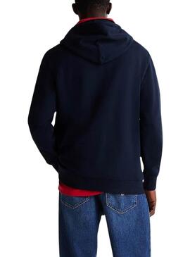 Sudadera Tommy Jeans Graphic marino para hombre