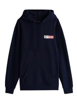 Sudadera Tommy Jeans Graphic marino para hombre