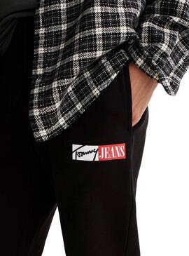 Pantalón Tommy Jeans Entry negro para hombre