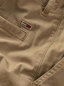 Pantalón Tommy Jeans Austin camel para hombre