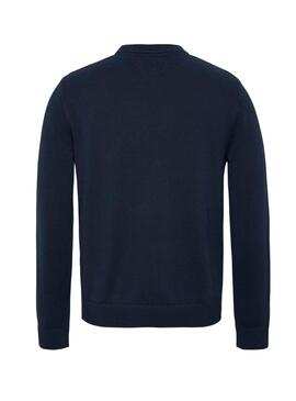 Jersey Tommy Jeans Linear marino para hombre