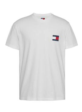 Camiseta Tommy Jeans Heritage blanco para hombre