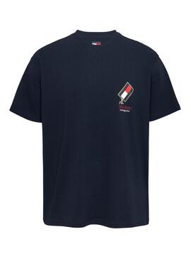 Camiseta Tommy Jeans Novelty marino para hombre