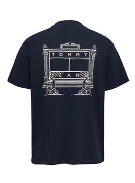 Camiseta Tommy Jeans Novelty marino para hombre