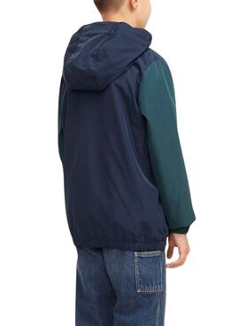 Cortavientos Jack and Jones Packable marino niño