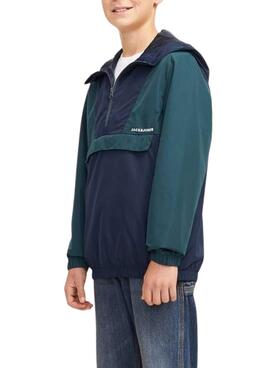 Cortavientos Jack and Jones Packable marino niño