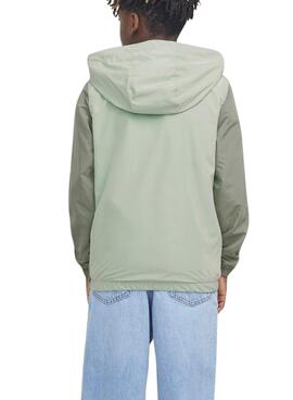 Cortavientos Jack and Jones Packable verde niño