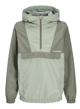 Cortavientos Jack and Jones Packable verde niño