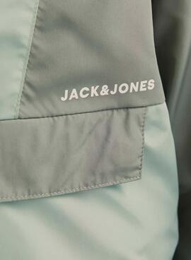 Cortavientos Jack and Jones Packable verde niño