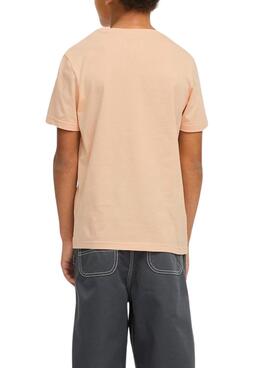 Camiseta Jack and Jones Simon naranja para niño