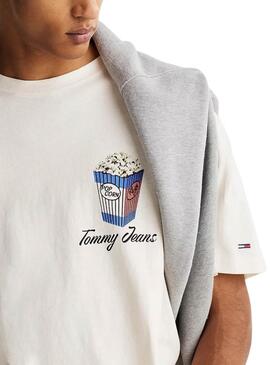 Camiseta Tommy Jeans Novelty beige para hombre