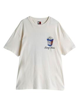 Camiseta Tommy Jeans Novelty beige para hombre