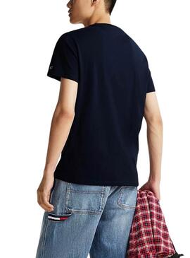 Camiseta Tommy Jeans Entry Graphic marino para hombre