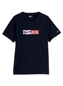 Camiseta Tommy Jeans Entry Graphic marino para hombre