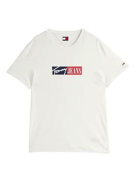 Camiseta Tommy Jeans Entry Graphic beige para hombre