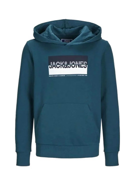 Sudadera Jack and Jones Nolan verde para niño