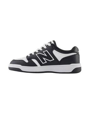 Zapatillas New Balance B480 blanco y negro kids