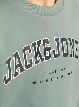 Sudadera Jack and Jones Caleb verde para hombre