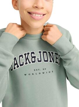 Sudadera Jack and Jones Caleb verde para hombre