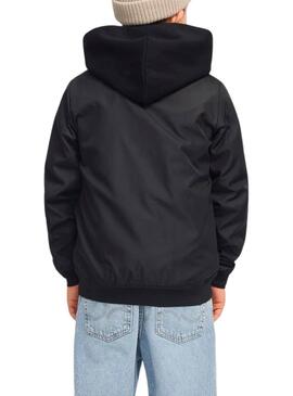 Cazadora Jack and Jones Zack negro para niño