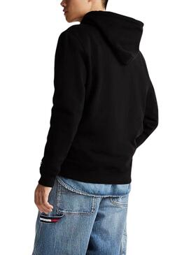 Sudadera Tommy Jeans DNA negro para hombre